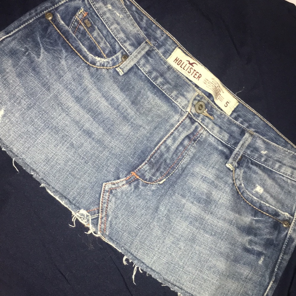 Hollister jean skirt